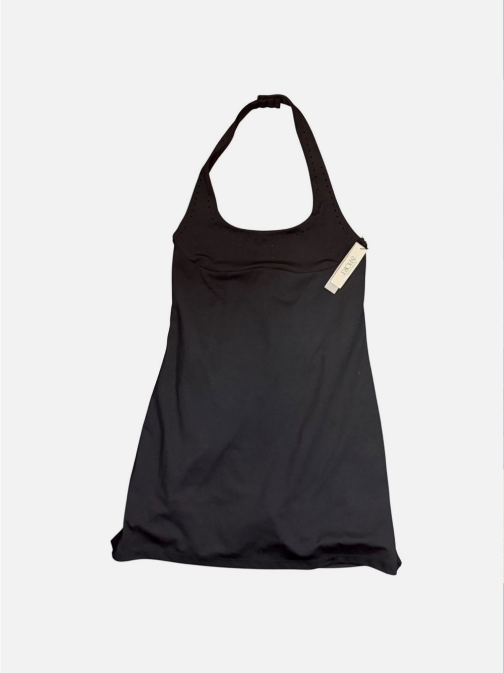Victoria's Secret Black Halter Tank Top with Shelf Bra